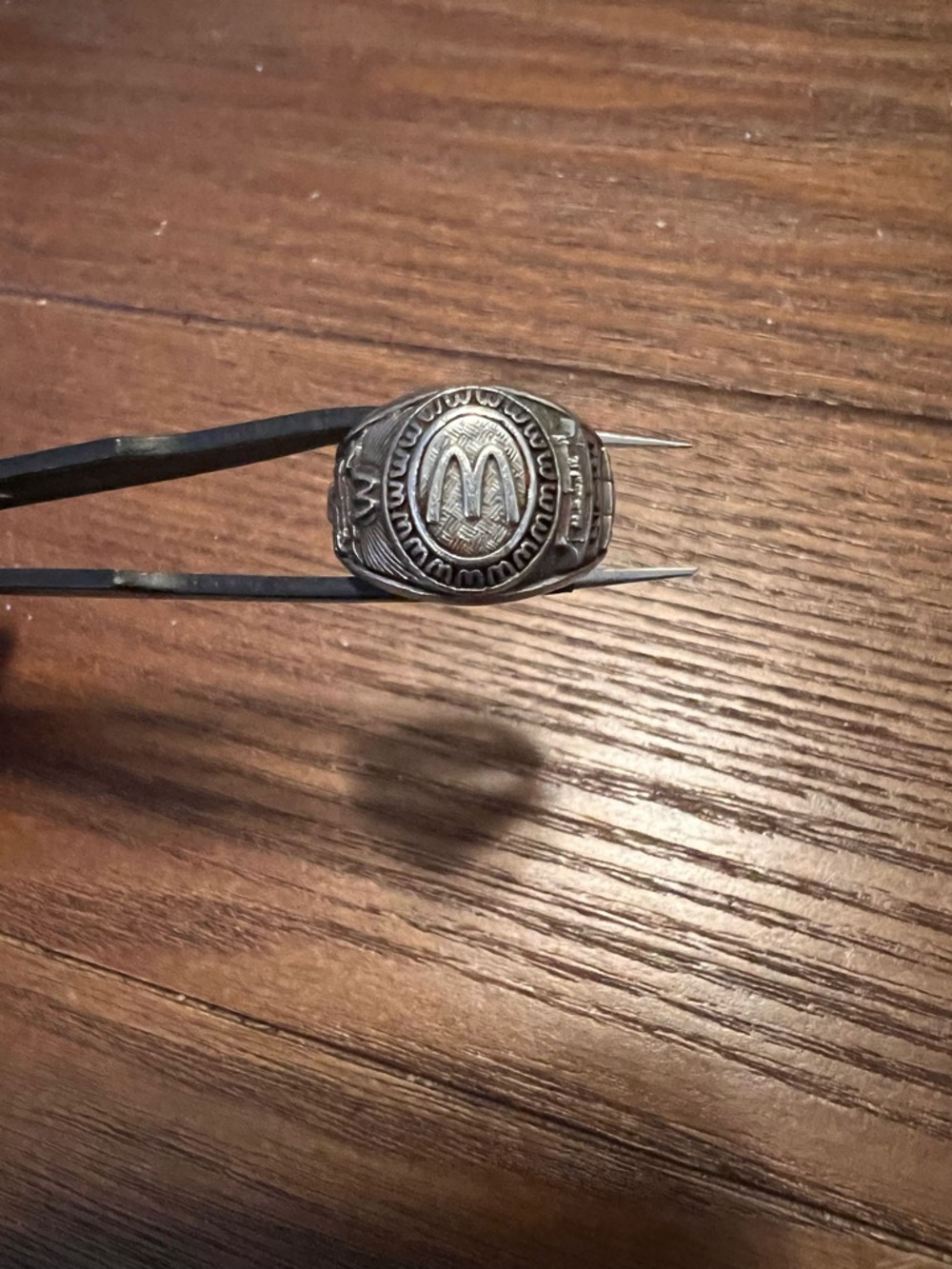 7 vintage McDonalds employee ring stainless steel
